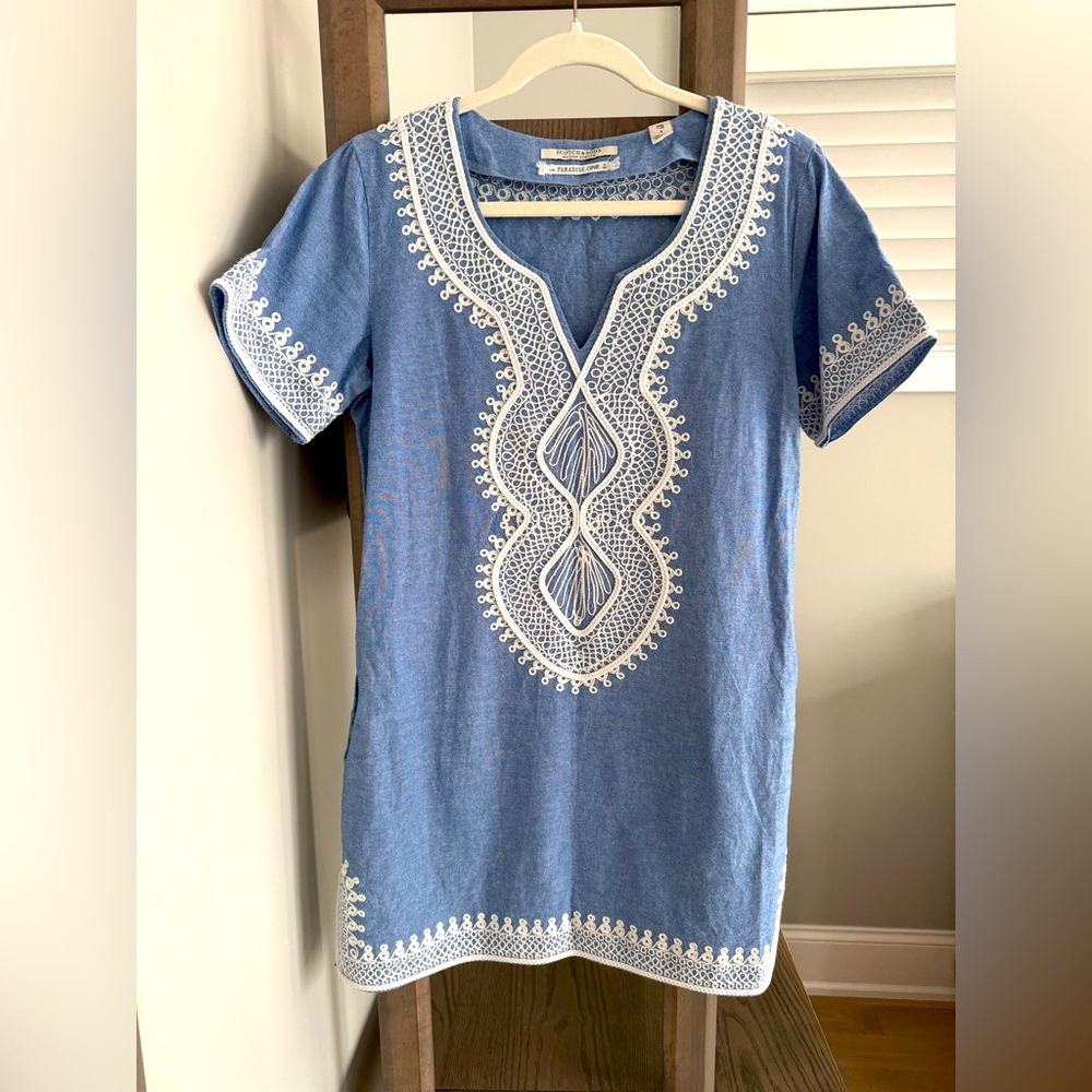 Scotch & Soda embroidered mini dress